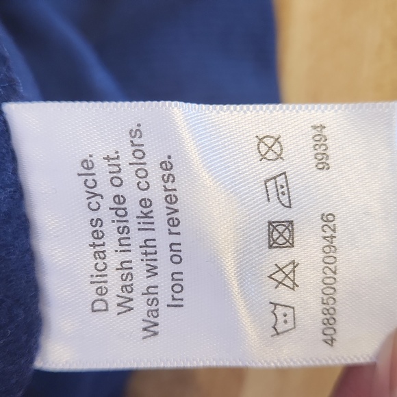 SERRA Sweatshirt Dress Long Sleeves, Navy Blue, size XL - Picture 8 of 11